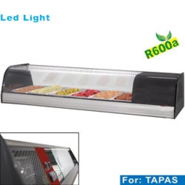 TR8-TP/R6 (25) Kühlvitrine für Tapas, 8x GN 1/3 - 40 mm (inkl.)
